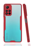 Xiaomi Redmi Note 11 Pro Plus 5G Kılıf Platin Silikon - Kırmızı