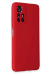 Xiaomi Redmi Note 11T Kılıf Nano içi Kadife Silikon - Kırmızı