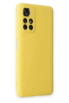 Xiaomi Redmi Note 11T Kılıf Nano içi Kadife Silikon - Sarı