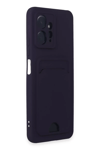 Xiaomi Redmi Note 12 4G Kılıf Kelvin Kartvizitli Silikon - Derin Mor