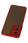 Xiaomi Redmi Note 12 4G Kılıf Montreal Silikon Kapak - Kırmızı