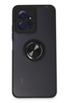 Xiaomi Redmi Note 12 4G Kılıf Montreal Yüzüklü Silikon Kapak - Siyah