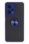 Xiaomi Redmi Note 12 5G Kılıf Montreal Yüzüklü Silikon Kapak - Lacivert