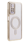 Xiaomi Redmi Note 12 Pro 4G Joke Simli Magneticsafe Kılıf - Gold