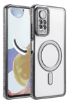 Xiaomi Redmi Note 12 Pro 4G Joke Simli Magneticsafe Kılıf - Siyah