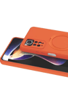 Xiaomi Redmi Note 12 Pro 4G Regal Magsafe Standlı Kapak - Turuncu