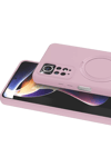 Xiaomi Redmi Note 12 Pro 4G Regal Magsafe Standlı Kapak - Açık Pembe