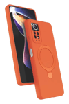 Xiaomi Redmi Note 12 Pro 4G Regal Magsafe Standlı Kapak - Turuncu