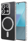 Xiaomi Redmi Note 13 Pro 4G Joke Simli Magneticsafe Kılıf - Gümüş