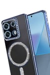 Xiaomi Redmi Note 13 Pro 4G Joke Simli Magneticsafe Kılıf - Mavi