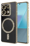 Xiaomi Redmi Note 13 Pro 4G Joke Simli Magneticsafe Kılıf - Gold
