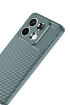 Xiaomi Redmi Note 13 Pro 4G Kılıf Auto Focus Karbon Kapak - Gri