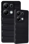 Xiaomi Redmi Note 13 Pro 4G Kılıf Bibercas Silikon Kapak - Siyah