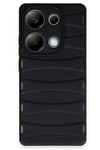 Xiaomi Redmi Note 13 Pro 4G Kılıf Bibercas Silikon Kapak - Siyah