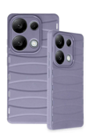 Xiaomi Redmi Note 13 Pro 4G Kılıf Bibercas Silikon Kapak - Lila
