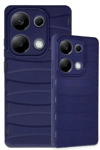 Xiaomi Redmi Note 13 Pro 4G Kılıf Bibercas Silikon Kapak - Lacivert