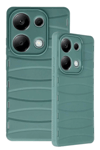 Xiaomi Redmi Note 13 Pro 4G Kılıf Bibercas Silikon Kapak - Koyu Yeşil