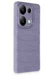 Xiaomi Redmi Note 13 Pro 4G Kılıf Bibercas Silikon Kapak - Lila