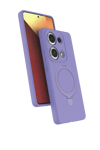 Xiaomi Redmi Note 13 Pro 4G Regal Magsafe Standlı Kapak - Lila
