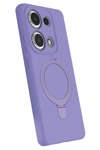 Xiaomi Redmi Note 13 Pro 4G Regal Magsafe Standlı Kapak - Lila