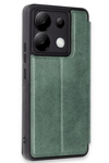 Xiaomi Redmi Note 13 Pro 5G Kılıf Flip Cover - Koyu Yeşil