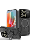 Xiaomi Redmi Note 13 Pro 5G Kılıf Joy Lens Standlı Kapak - Siyah