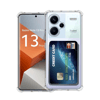 Xiaomi Redmi Note 13 Pro Plus Kılıf Kart Şeffaf Silikon - Şeffaf