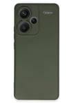 Xiaomi Redmi Note 13 Pro Plus Kılıf Nano içi Kadife Silikon - Koyu Yeşil