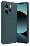 Xiaomi Redmi Note 14 4G Kelvin Kartvizitli Silikon - Koyu Yeşil