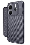 Xiaomi Redmi Note 14 4G Kılıf Auto Focus Karbon Kapak - Lacivert