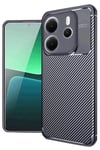 Xiaomi Redmi Note 14 4G Kılıf Auto Focus Karbon Kapak - Lacivert