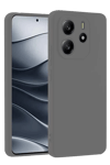 Xiaomi Redmi Note 14 4G Kılıf First Silikon - Gri