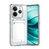 Xiaomi Redmi Note 14 4G Kılıf Kart Şeffaf Silikon - Şeffaf