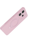 Xiaomi Redmi Note 14 4G Regal Magsafe Standlı Kapak - Açık Pembe