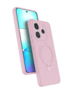 Xiaomi Redmi Note 14 4G Regal Magsafe Standlı Kapak - Açık Pembe