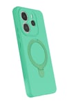 Xiaomi Redmi Note 14 4G Regal Magsafe Standlı Kapak - Yeşil