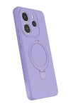 Xiaomi Redmi Note 14 4G Regal Magsafe Standlı Kapak - Lila