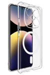 Xiaomi Redmi Note 14 Pro 4G Combo Sert Şeffaf Magsafe Kapak - Şeffaf