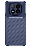Xiaomi Redmi Note 14 Pro 4G Kılıf Auto Focus Karbon Kapak - Lacivert