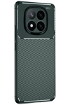 Xiaomi Redmi Note 14 Pro 4G Kılıf Auto Focus Karbon Kapak - Koyu Yeşil
