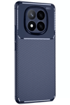Xiaomi Redmi Note 14 Pro 4G Kılıf Auto Focus Karbon Kapak - Lacivert