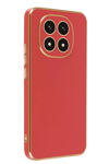 Xiaomi Redmi Note 14 Pro 4G Kılıf Volet Silikon - Kırmızı