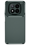 Xiaomi Redmi Note 14 Pro 5G Kılıf Auto Focus Karbon Kapak - Koyu Yeşil