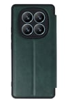 Xiaomi Redmi Note 14 Pro 5G Kılıf Flip Cover - Koyu Yeşil