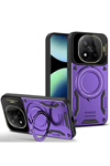 Xiaomi Redmi Note 14 Pro 5G Kılıf Joy Lens Standlı Kapak - Mor