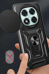 Xiaomi Redmi Note 14 Pro 5G Kılıf Pars Lens Yüzüklü Silikon - Siyah