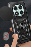 Xiaomi Redmi Note 14 Pro 5G Kılıf Pars Lens Yüzüklü Silikon - Yeşil