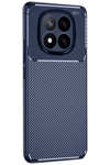 Xiaomi Redmi Note 14 Pro Plus Kılıf Auto Focus Karbon Kapak - Lacivert