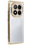 Xiaomi Redmi Note 14 Pro Plus Kılıf Lensli Silikon - Gold