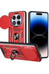 Xiaomi Redmi Note 14 Pro Plus Kılıf Pars Lens Yüzüklü Silikon - Kırmızı